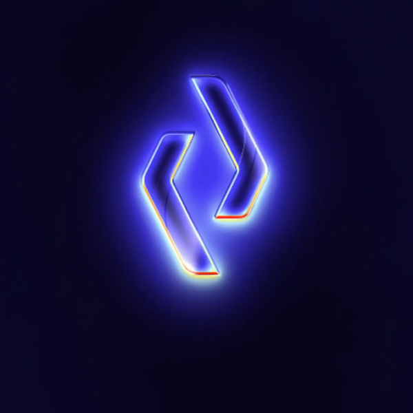 Logo efecto neon e iluminado